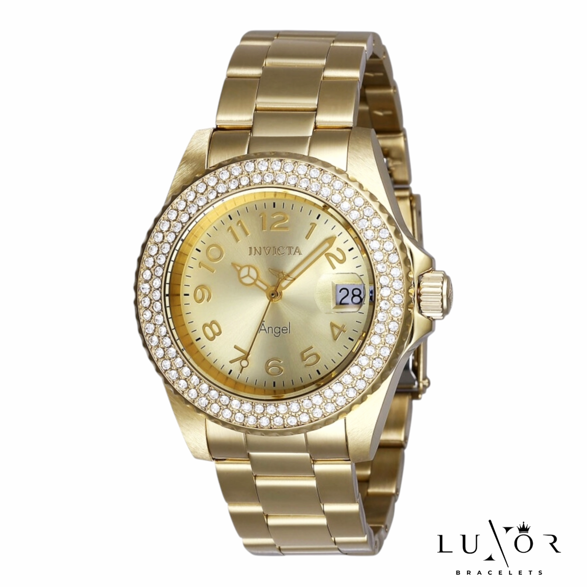 INVICTA ANGEL LADY GOLD DIAL LADIES WATCH - 38MM