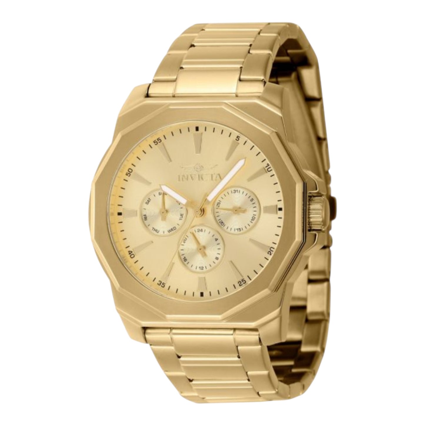 INVICTA SPEEDWAY MULTIFUNCTION WATCH 42MM (GOLD)