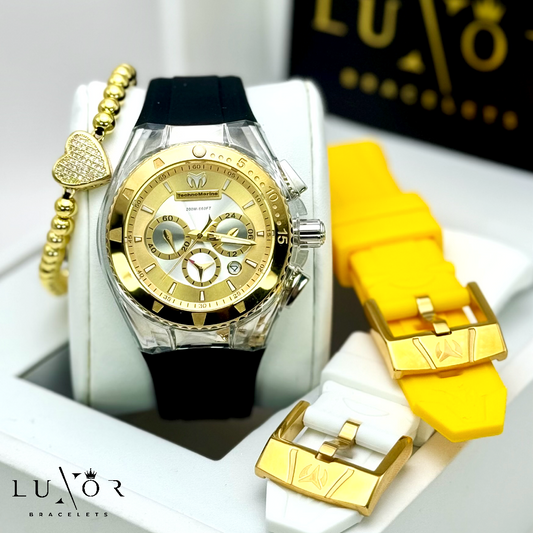 TECHNOMARINE PEARL CRUISE 40MM YELLOW EDITION (3 CORREAS)