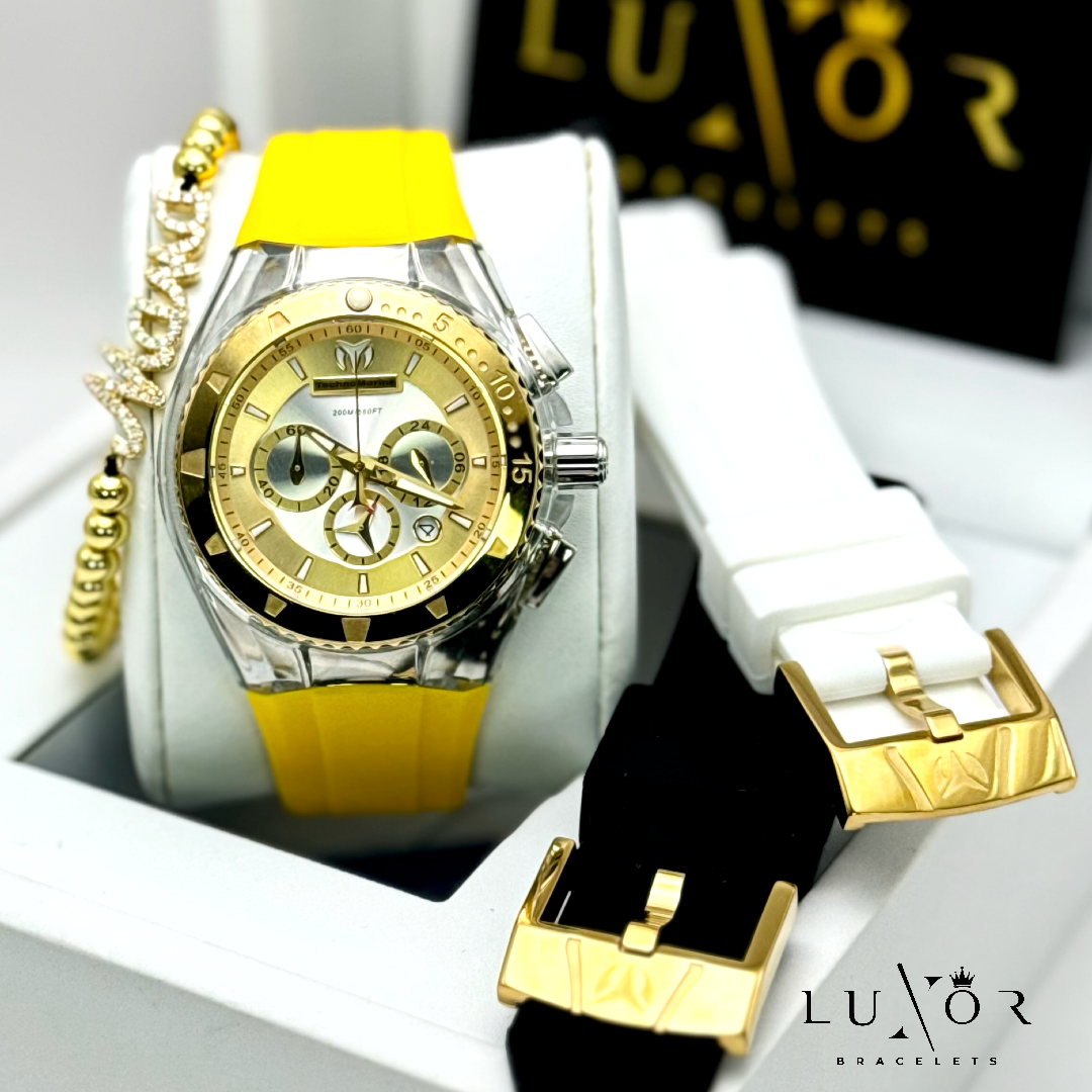 TECHNOMARINE PEARL CRUISE 40MM YELLOW EDITION (3 CORREAS)