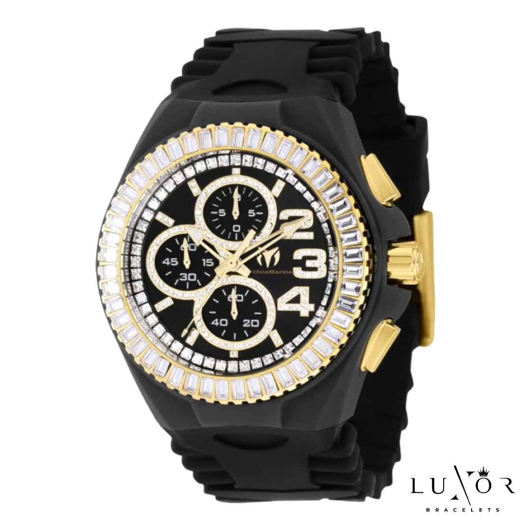 TECHNOMARINE CRUISE JELLYFISH 💎GLITZ BLACK DIAL 40MM