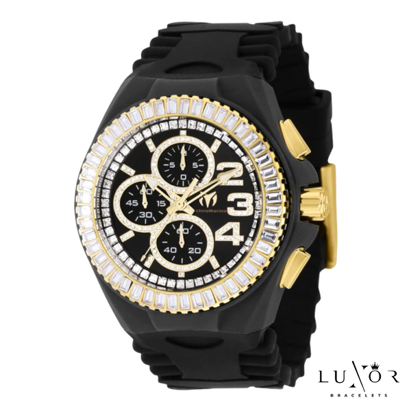 TECHNOMARINE CRUISE JELLYFISH 💎GLITZ Chronograph Quartz Black Dial (copia)