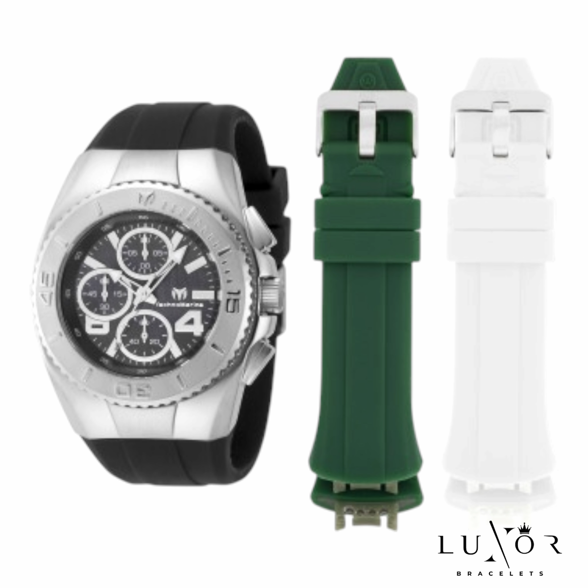 Technomarine Cruise Black Dial Watch (3 Correas)