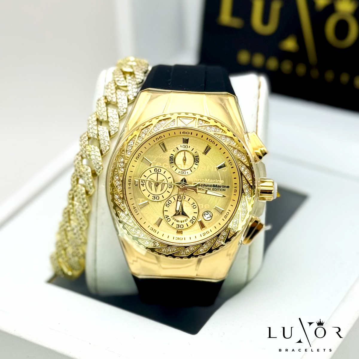 Technomarine Cruise Glitz 46mm Gold Men's Watch (Special Edition)