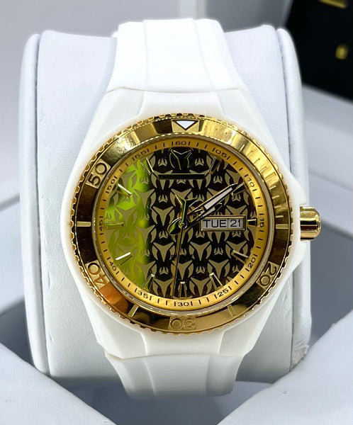 SUPER OFERTA TECHNOMARINE MONOGRAM GOLD & GOLD 40MM (2 CORREAS)