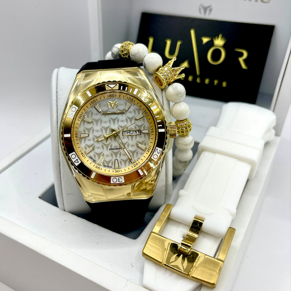 TECHNOMARINE MONOGRAM WHITE 45MM  (2 CORREAS)