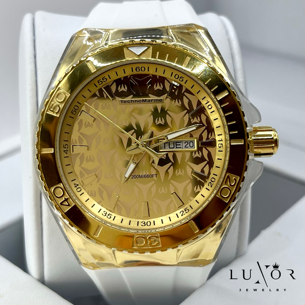 OFERTA TECHNOMARINE MONOGRAM GOLD & GOLD 46MM (3 CORREAS)