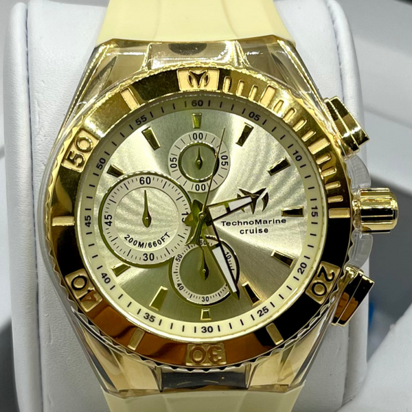 TECHNOMARINE CRUISE STAR CHAMPAGNE 46MM (3 CORREAS)