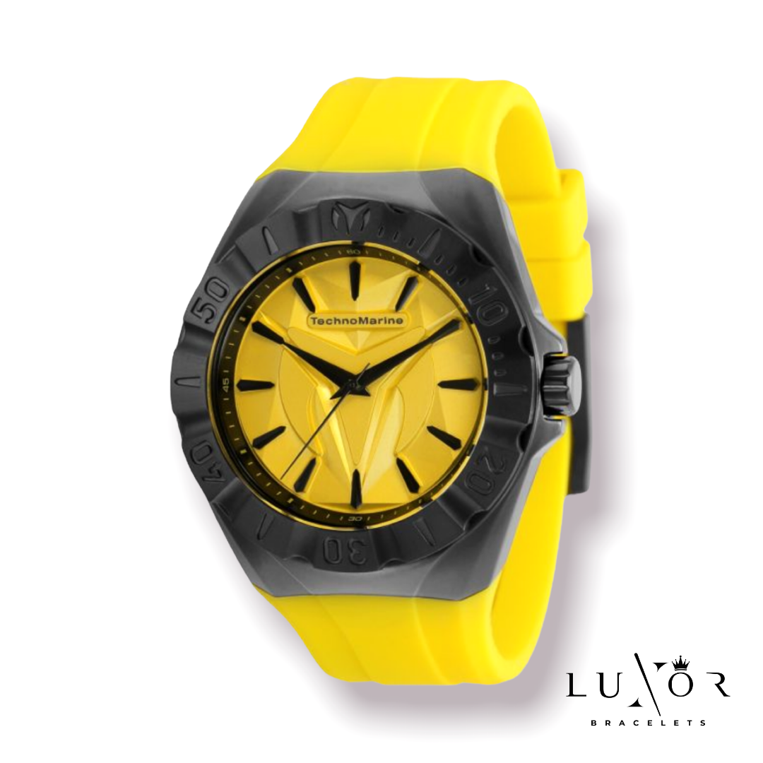 TECHNOMARINE CRUISE MONOGRAM 45MM YELLOW STRAP